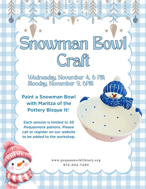 Snowman Bowl Craft (